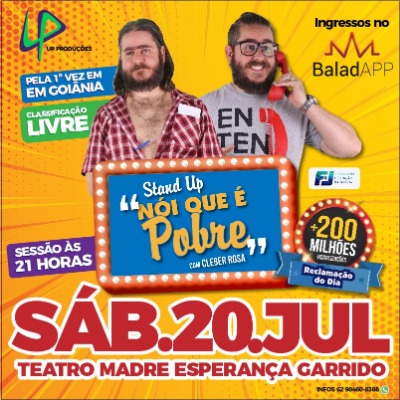 Imagem do evento Nói Que É Pobre - Com Cleber Rosa