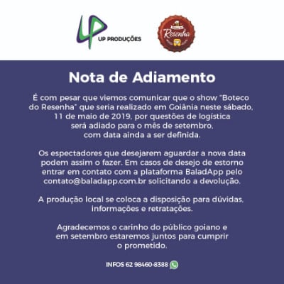 Imagem do evento STAND UP BOTECO DO RESENHA