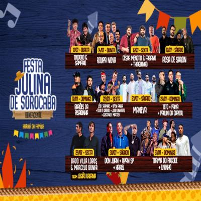 Imagem do evento Festa Julina de Sorocaba - Shows Nacionais