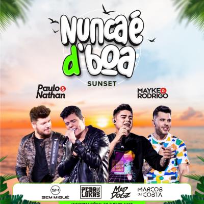 Imagem do evento Nunca é D'boa Sunset