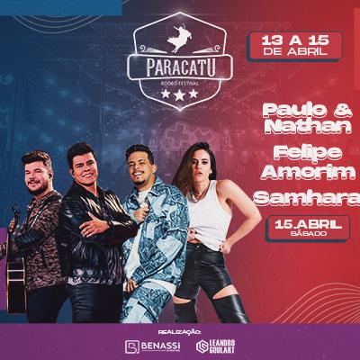 Imagem do evento Paracatu Rodeo Festival 2023 | Paulo & Nathan, Felipe Amorim, Samhara