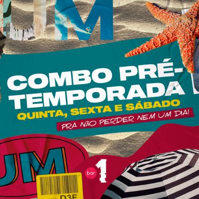 Imagem do evento BAR 1 - COMBO: QUINTA,SEXTA E SÁBADO - 02,03 e 04/11