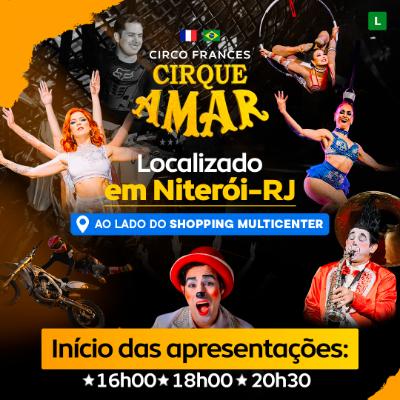 Imagem do evento 08.03 SÁBADO | CIRQUE AMAR ESPETÁCULO COMPLETO