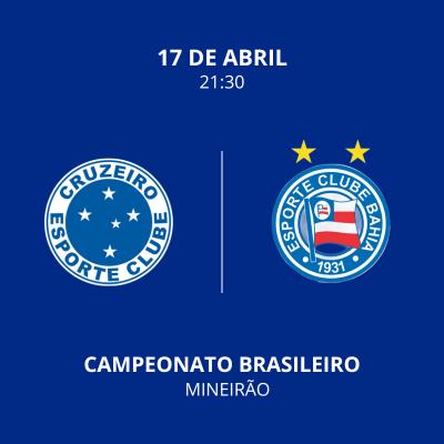Imagem do evento Cruzeiro X Bahia |  Visitante