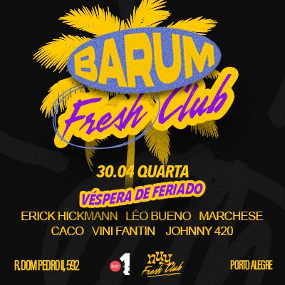 Imagem do evento BAR1 FRESH CLUB | VÉSPERA DE FERIADO | QUARTA 30.04
