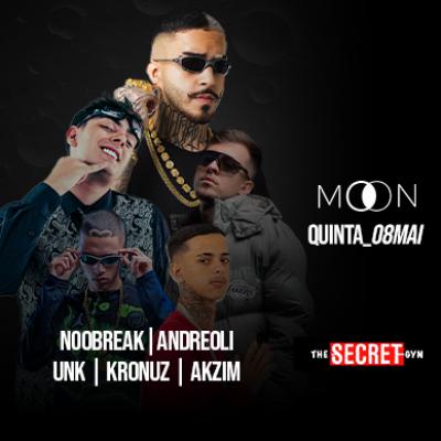 Imagem do evento Moon Apresenta: Noobreak + Andreoli + UNK + Kronuz + Akzim