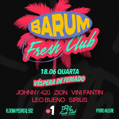 Imagem do evento BAR1 FRESH CLUB | VÉSPERA DE FERIADO | QUARTA 18.06