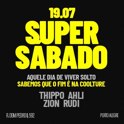 Imagem do evento COOLTURE | SUPER SÁBADO | 19/07