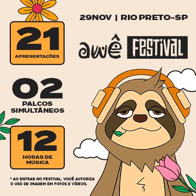 Awê Festival em São José do Rio Preto