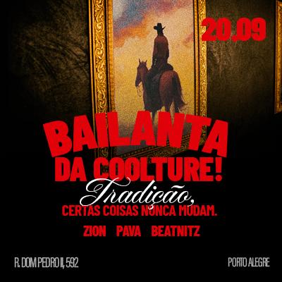 Imagem do evento COOLTURE | BAILANTA DA COOLTURE | SÁBADO 20.09