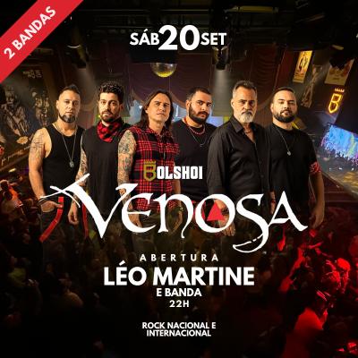 Imagem do evento VENOSA + LEO MARTINE | 20 DE SETEMBRO