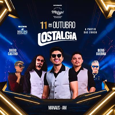 Imagem do evento Show Banda Lostalgia | Berg Guerra | Diego Castro