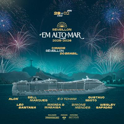 Navio Réveillon em Alto-Mar em Santos