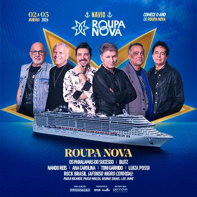 Navio Roupa Nova em Santos