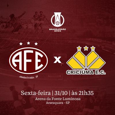 Imagem do evento Ferroviária X Criciúma