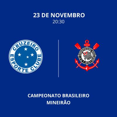 Imagem do evento Cruzeiro X Corinthians | Time Visitante