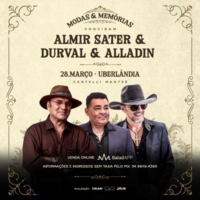Imagem do evento Modas e Memórias convidam: Almir Sater & Durval e Alladin