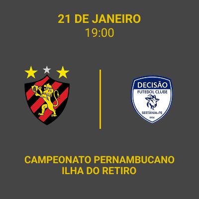 Imagem do evento Sport x Decisão | Time Visitante