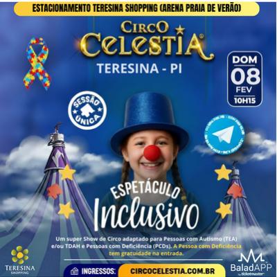 Imagem do evento 08.02 | Circo Celestia - Espetáculo Inclusivo